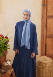 WAVE JACQUARD HIJAB SKY BLUE