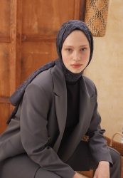 DIAMOND JACQUARD HIJAB ANTHRACITE