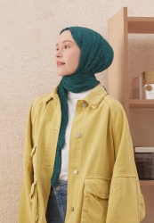 VOILE CRASH HIJAB PETROL GREEN