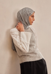 DUBLIN JACQUARD HIJAB DARK GRAY