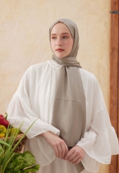 WAVE JACQUARD HIJAB LIGHT MINK