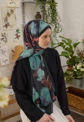 DARCY PATTERN HIJAB TURQUISE