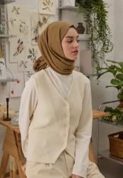 COZY COTTON ŞAL SÜTLÜ KAHVE