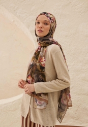 LAVINIA PATTERN RAMI HIJAB BROWN