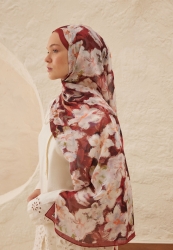 DORA PATTERN RAMI HIJAB ROSE