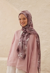 LIZZY PATTERN RAMI HIJAB DRIED ROSE