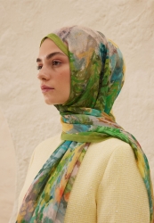 ESTHER PATTERN RAMI HIJAB GREEN