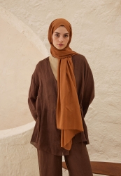 THIN COTTON VOULE HIJAB TOBACCO