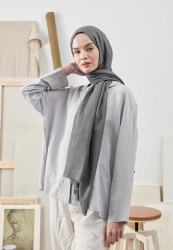 BAMBOO HIJAB COLD GRAY