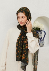 CHERRY PATTERN RAMI HIJAB BROWN