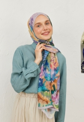 ESTHER PATTERN RAMI HIJAB LAVENDER