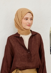 VUAL CRASH HIJAB CAMEL HAIR