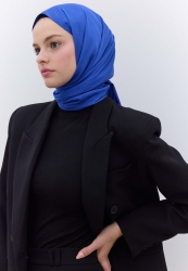 SILKY ELEGANCE SHAWL SAX BLUE