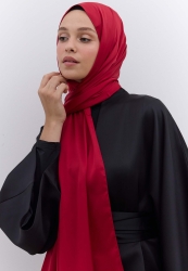 SILKY ELEGANCE SHAWL CLARET RED