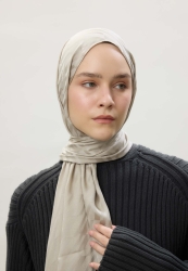 DUBLIN JACQUARD HIJAB NATURAL BEIGE