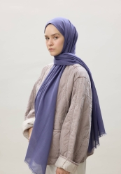 THIN COTTON VOILE HIJAB PURPLE