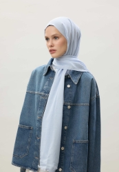 THIN COTTON VOILE HIJAB PASTEL BLUE