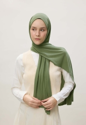 JERSEY COTTON HIJAB PINE GREEN