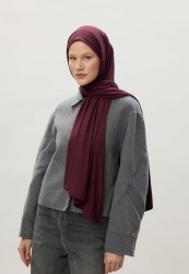 JERSEY COTTON HIJAB DARK CLARET RED