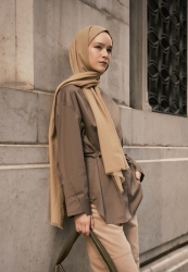 THIN COTTON VOULE HIJAB SAND