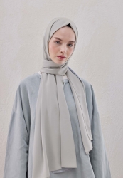 MEDINA SILK HIJAB WARM GRAY