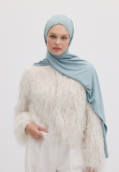 BAMBOO COMBED HIJAB LIGHT BLUE