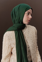 PREMIUM WOOL PLAIN HIJAB EMERALD