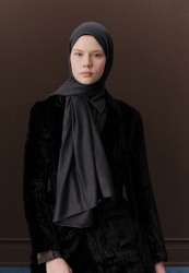 PREMIUM WOOL PLAIN HIJAB SMOKED