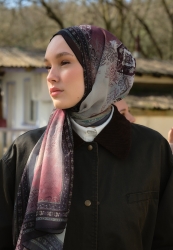 AMELIA PATTERN SILK CREPE HIJAB TREE BARK